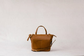 Able Lari Top-Zip Crossbody: Pebbled Whiskey