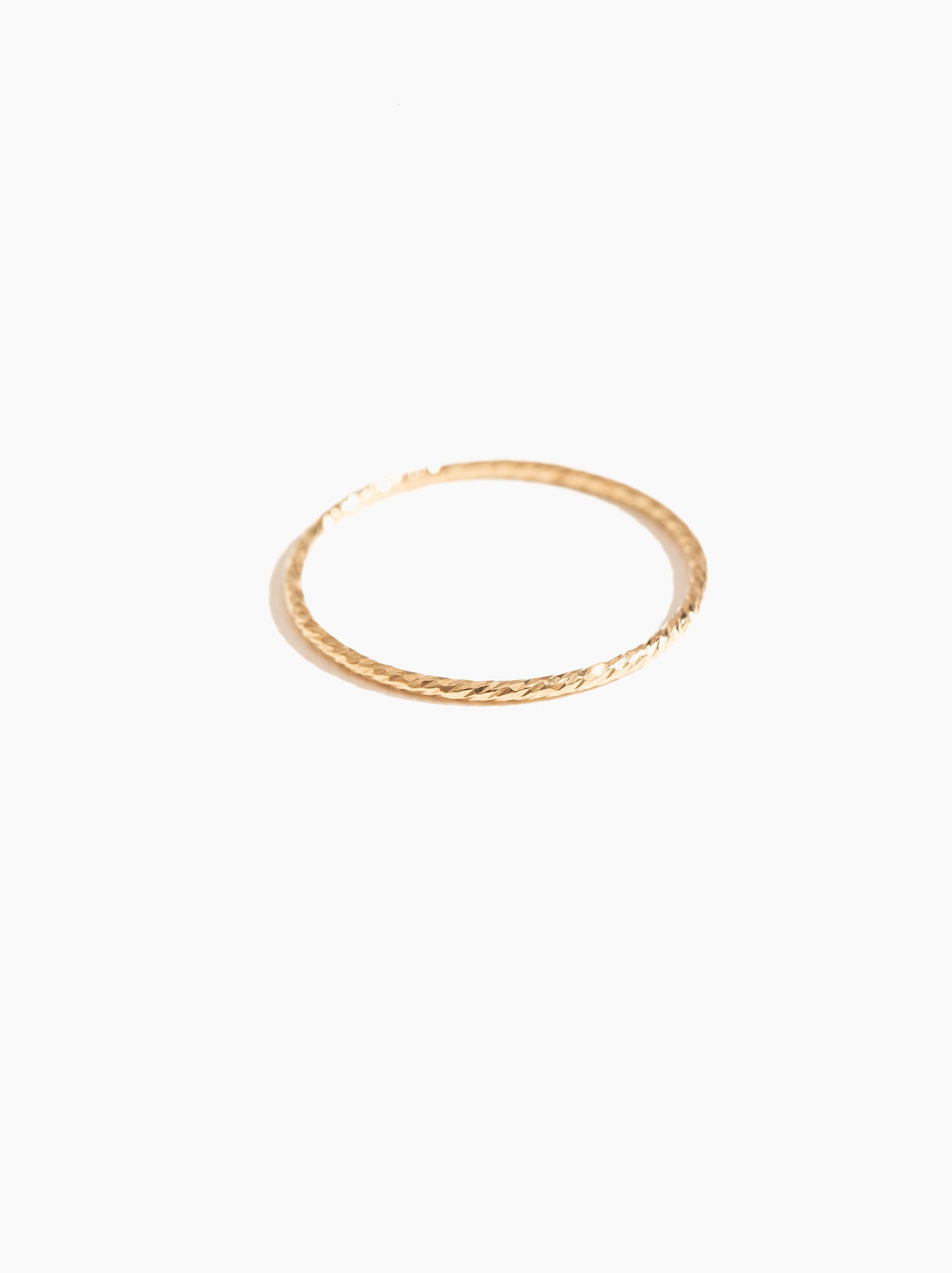 Able Sparkle Stacking Ring Gold