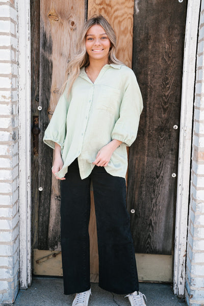 Luella Gauze Button Up