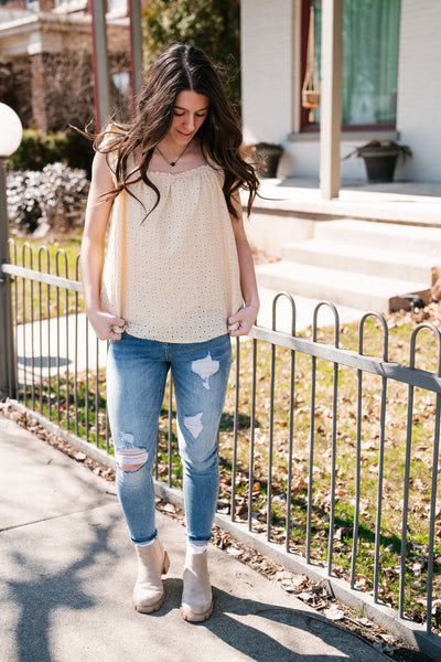 Elia Flutter Sleeve Blouse