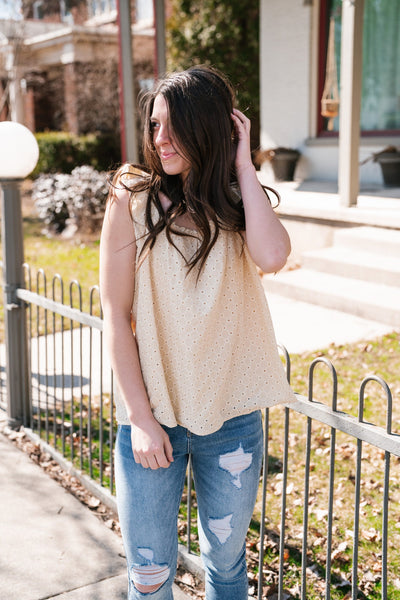 Elia Flutter Sleeve Blouse