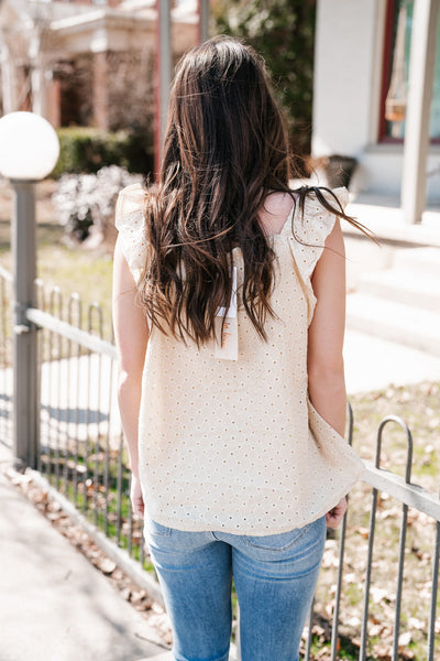 Elia Flutter Sleeve Blouse