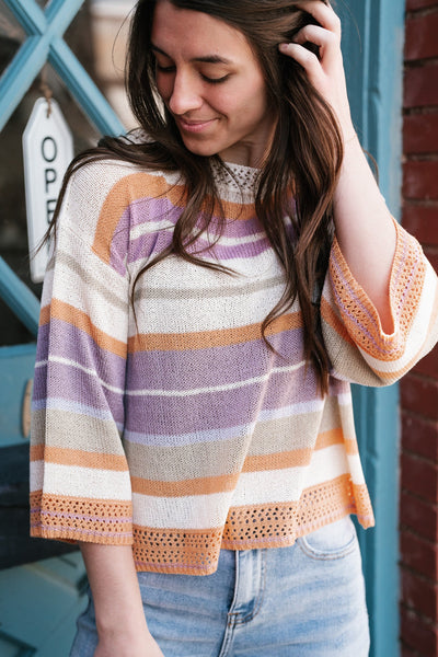 Stella Striped Knit Top