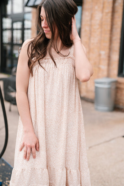 Wildflower Cream Floral Maxi Dress
