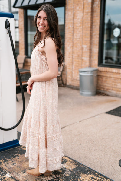 Wildflower Cream Floral Maxi Dress