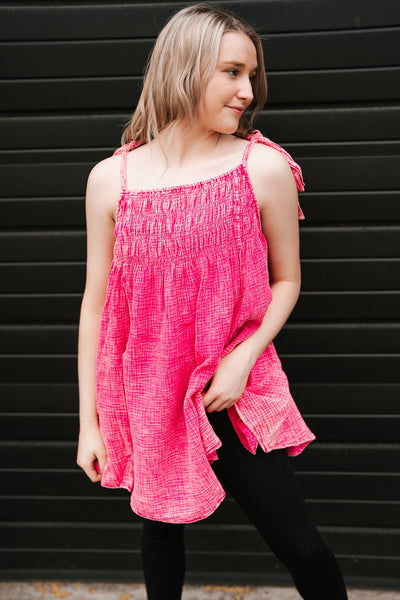 Skies Sing Spring  Mini Tunic Top