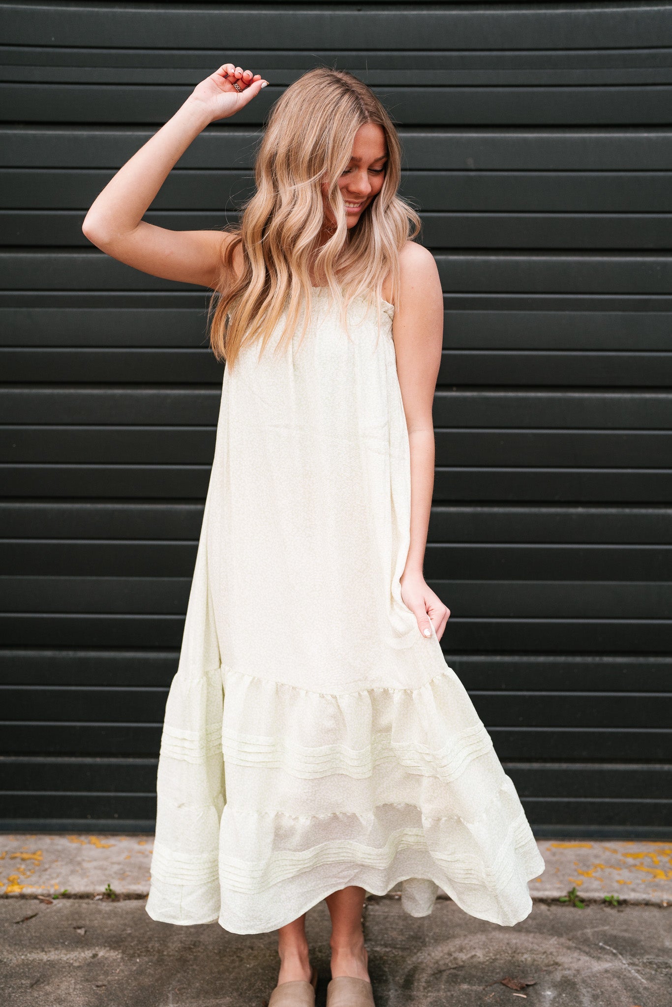 Wildflower Sage Floral Maxi Dress