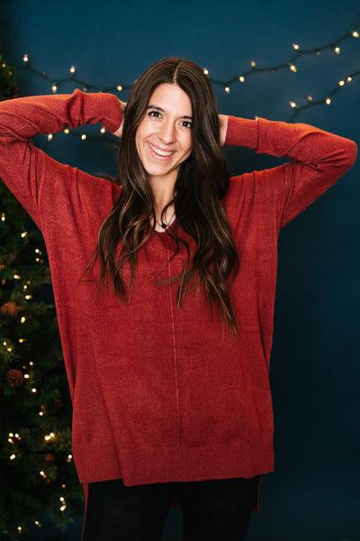 Rust Comfy Sweater