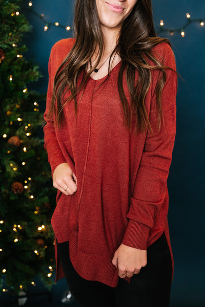 Rust Comfy Sweater