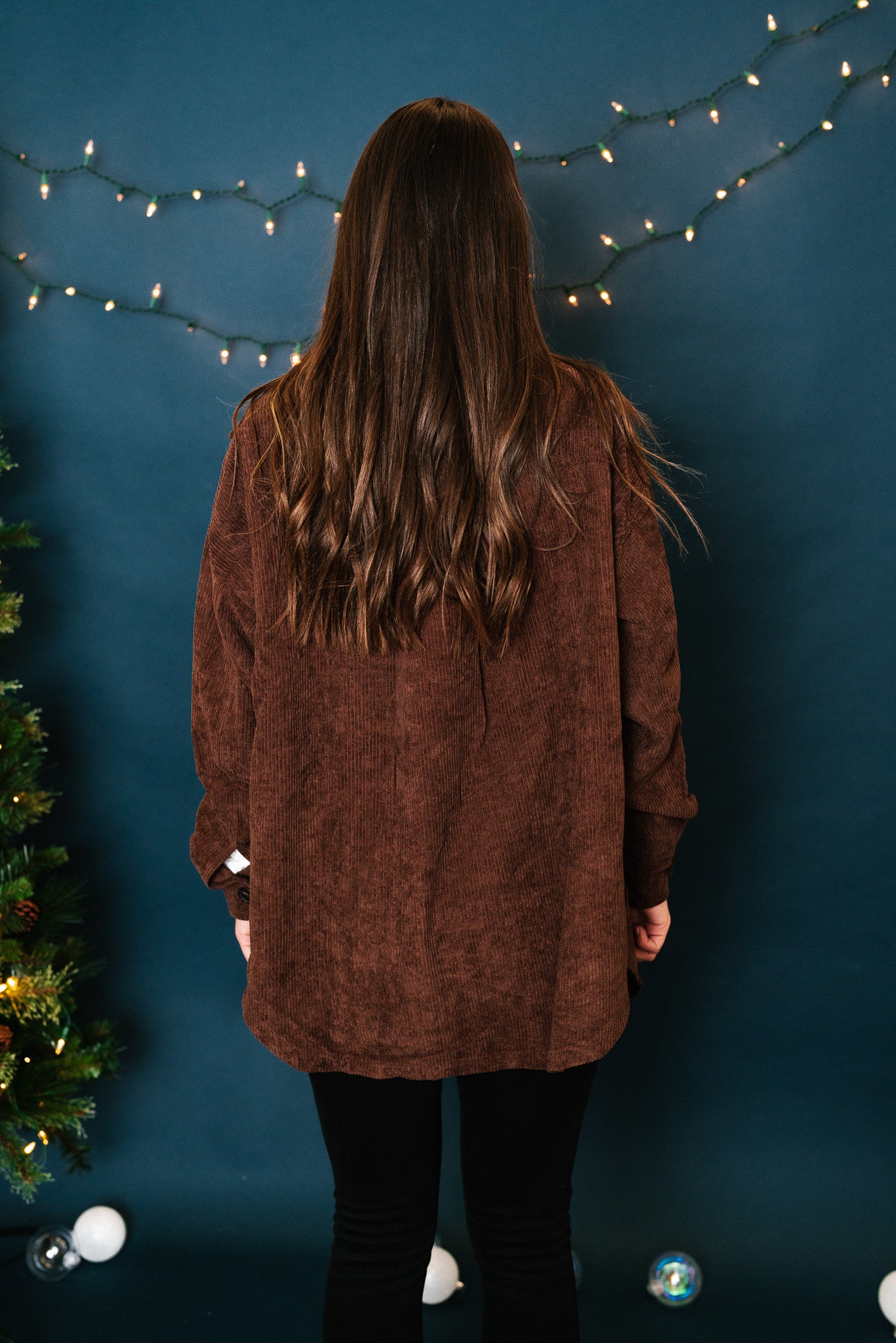 Brown Corduroy Shacket - Online