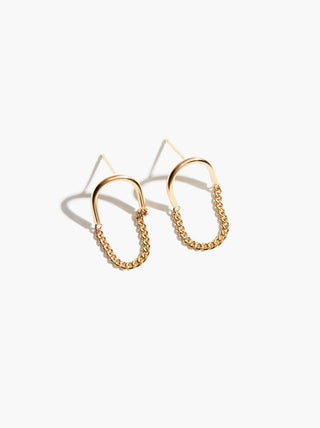 Able Arc Chain Earrings